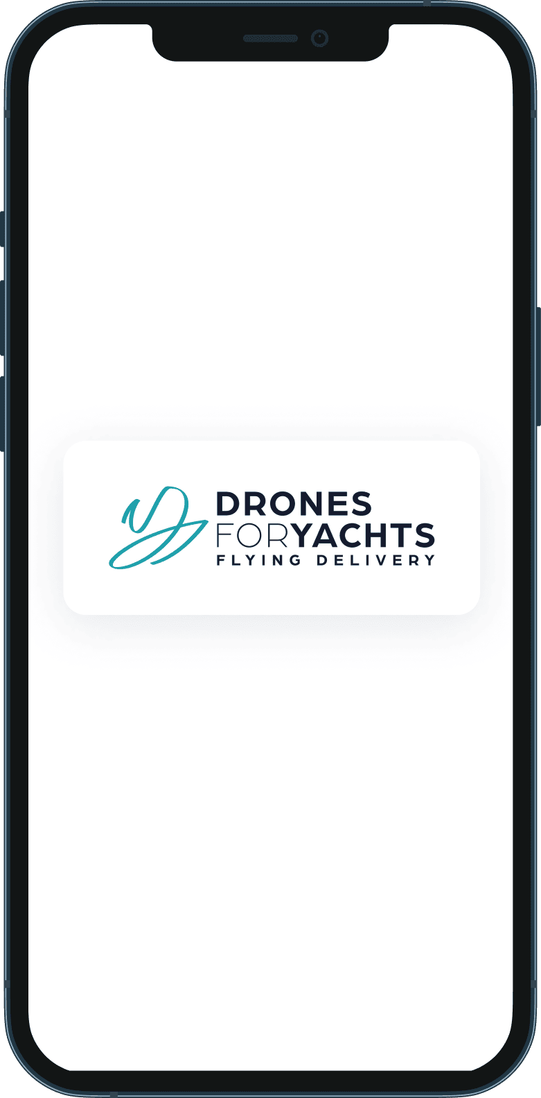 Application mobile de la marketplace Drones for Yachts qui livre les colis par drones sur les yachts 